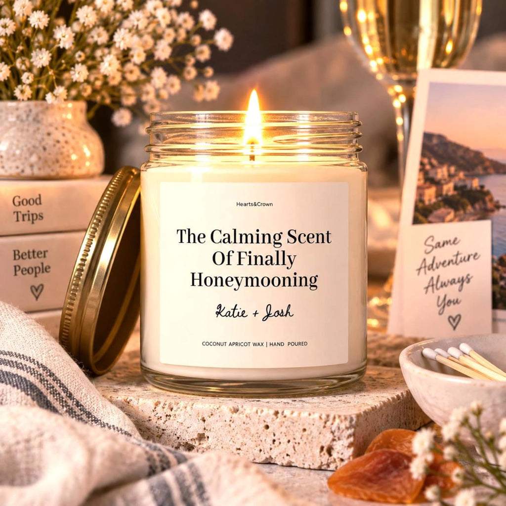 Personalized Honeymoon Candle Etsy photo 1