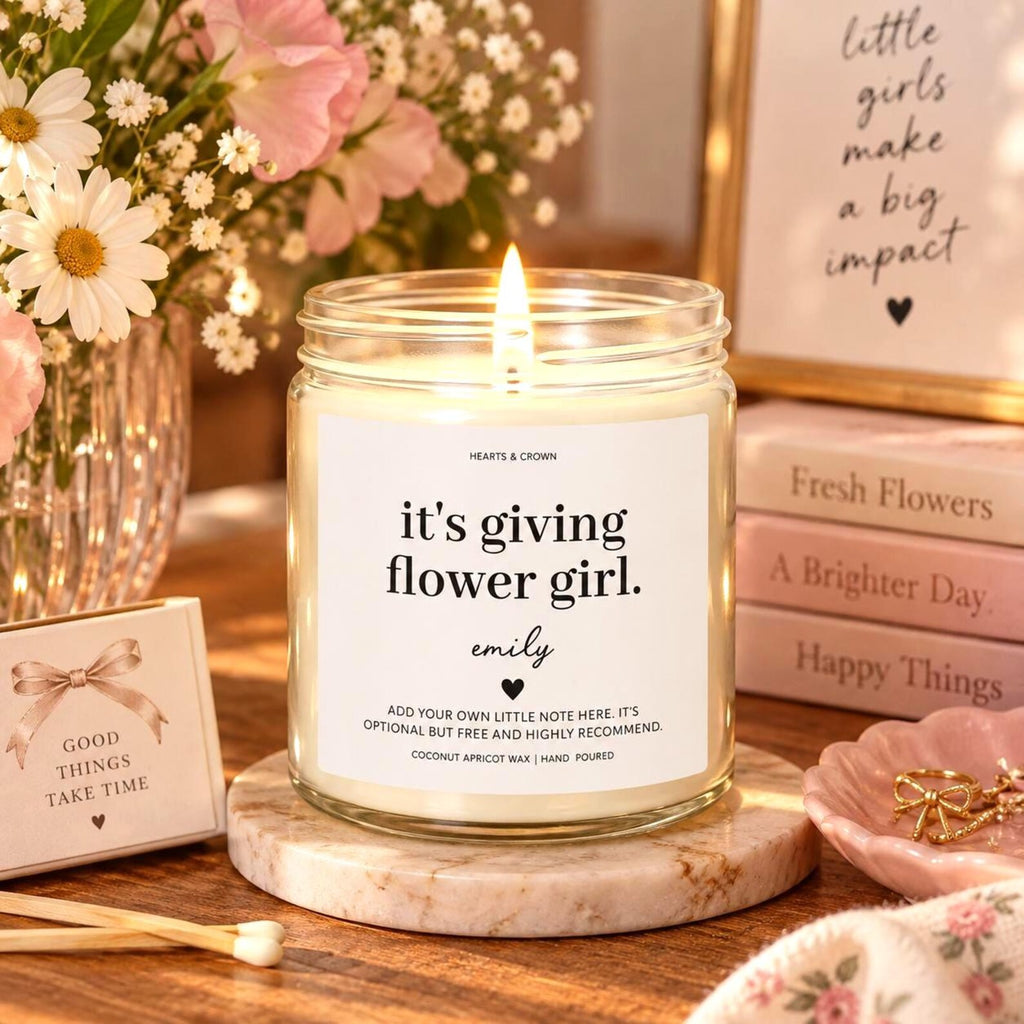 Personalized Flower Girl Candle Etsy photo 1