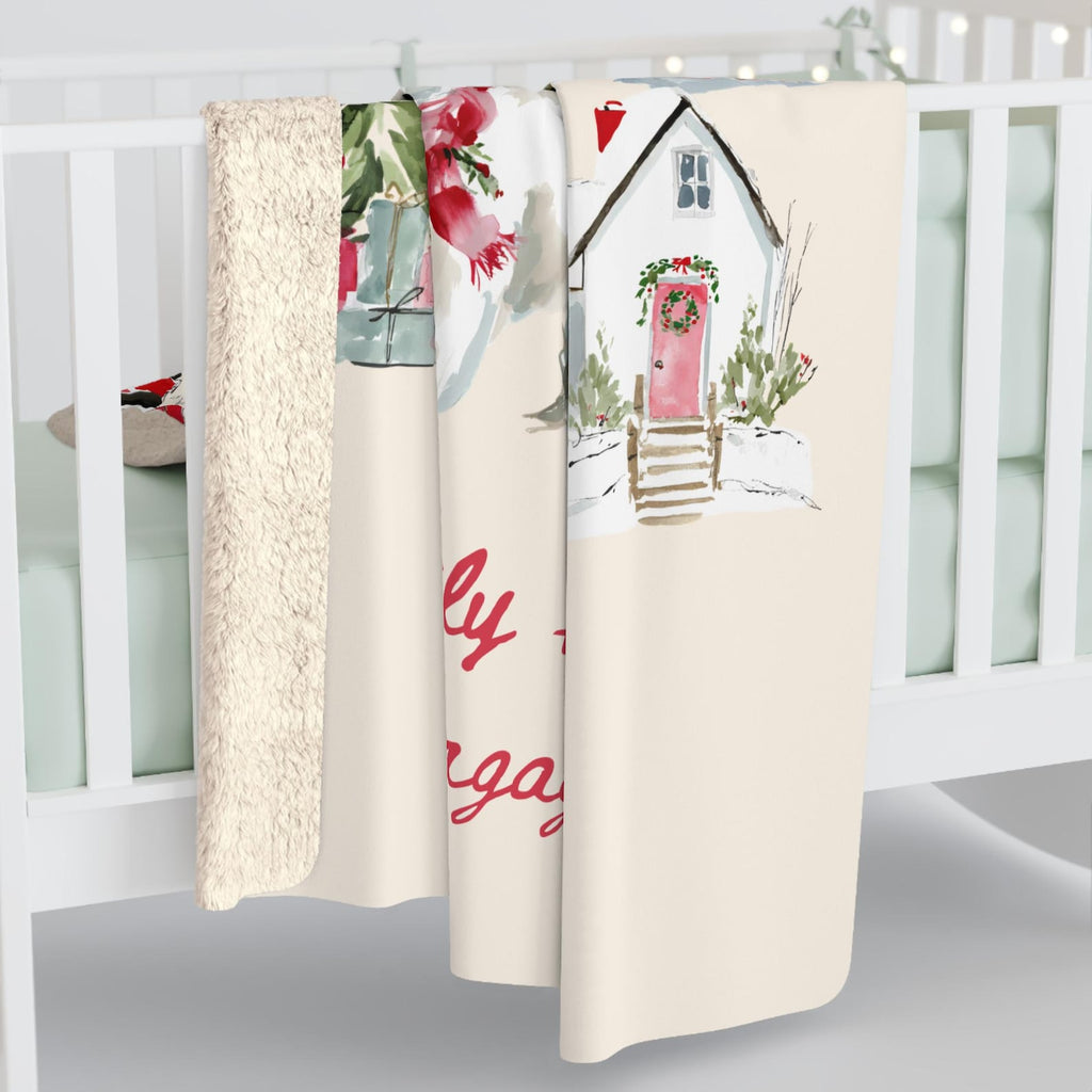 Personalized Christmas Sherpa Blanket Etsy photo 2