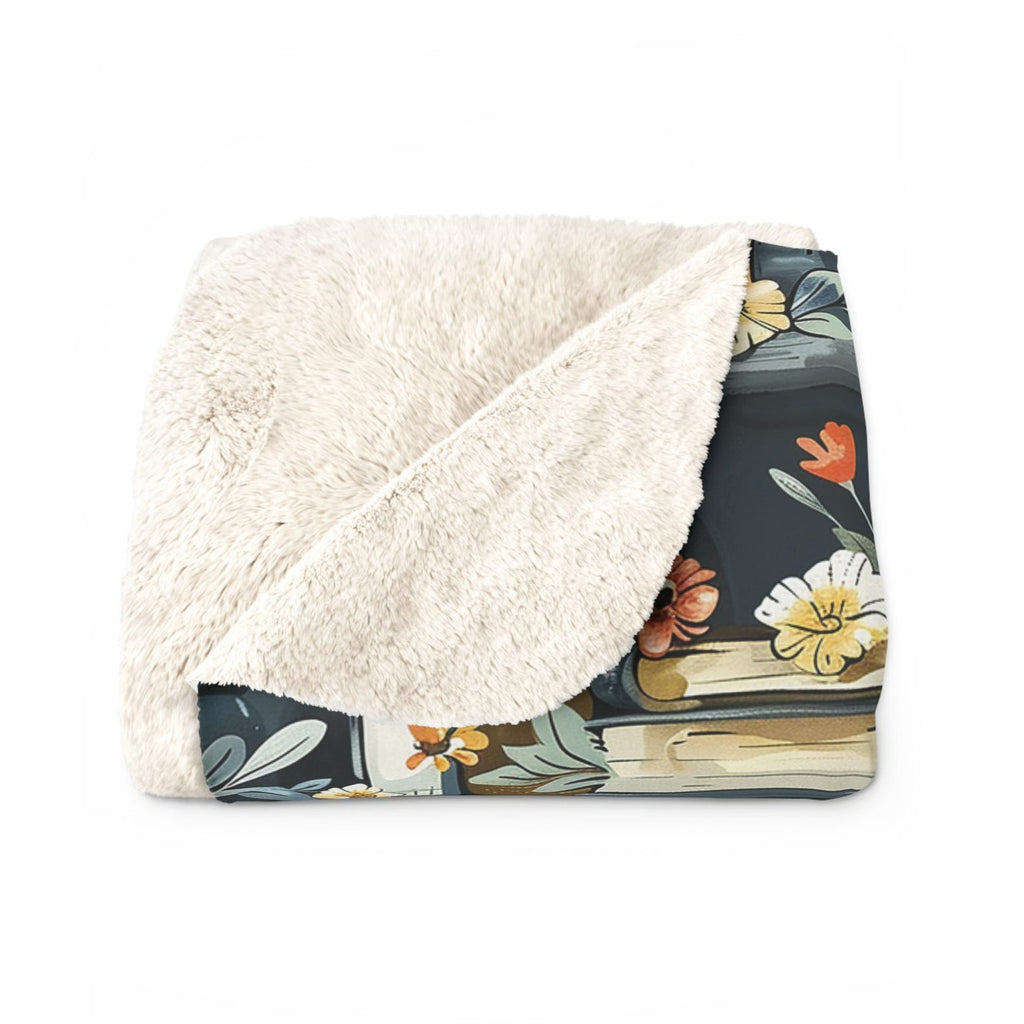 Personalized Book Lover Sherpa Blanket Etsy photo 3