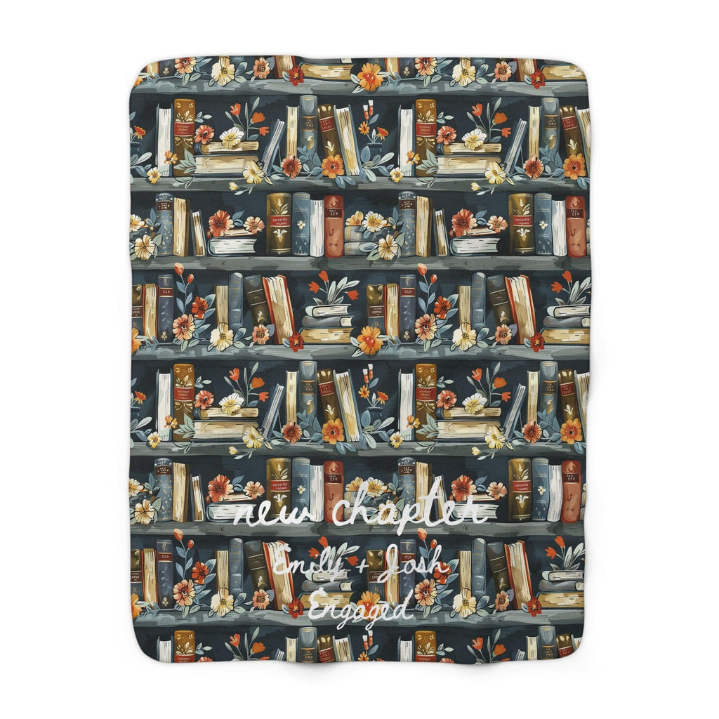 Personalized Book Lover Sherpa Blanket Etsy photo 4