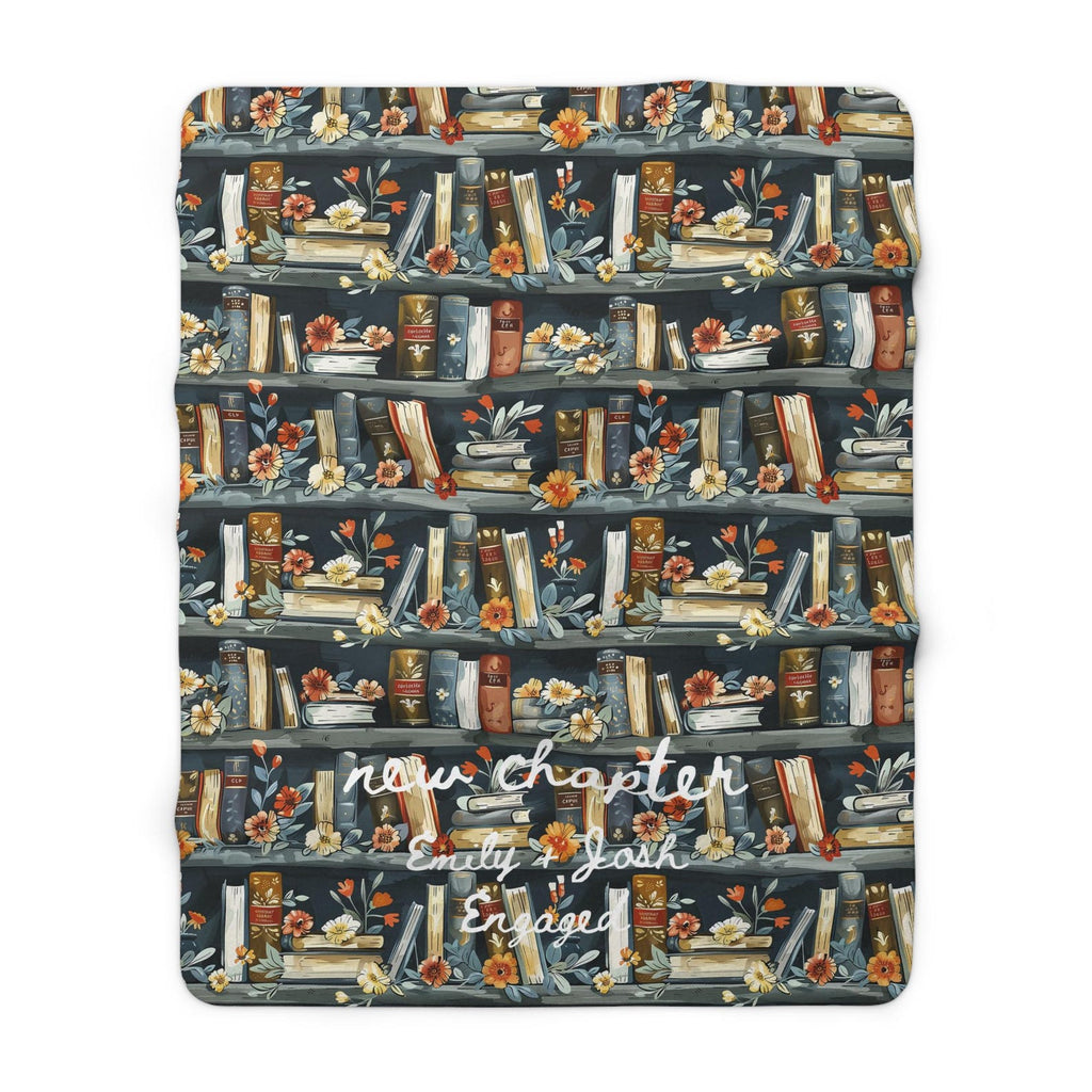 Personalized Book Lover Sherpa Blanket Etsy photo 5