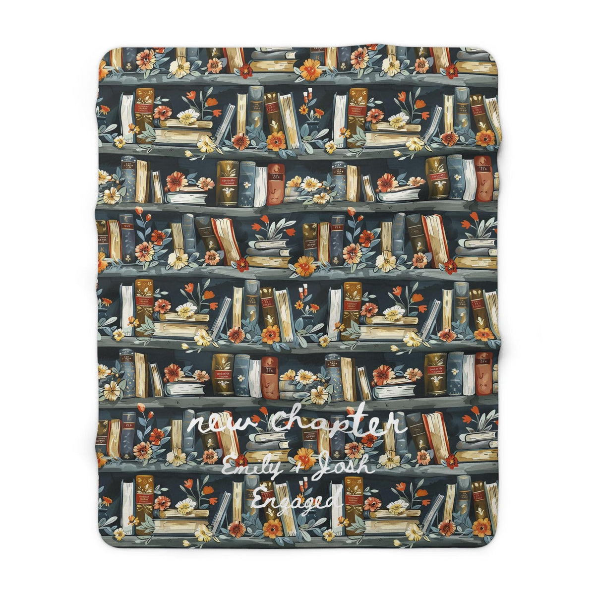 Personalized Book Lover Sherpa Blanket Etsy photo 5