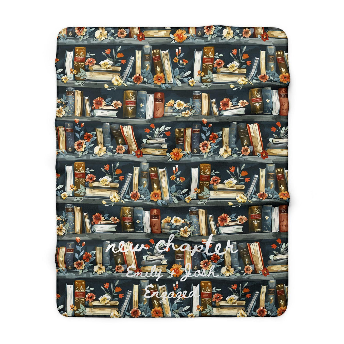 Personalized Book Lover Sherpa Blanket Etsy photo 6