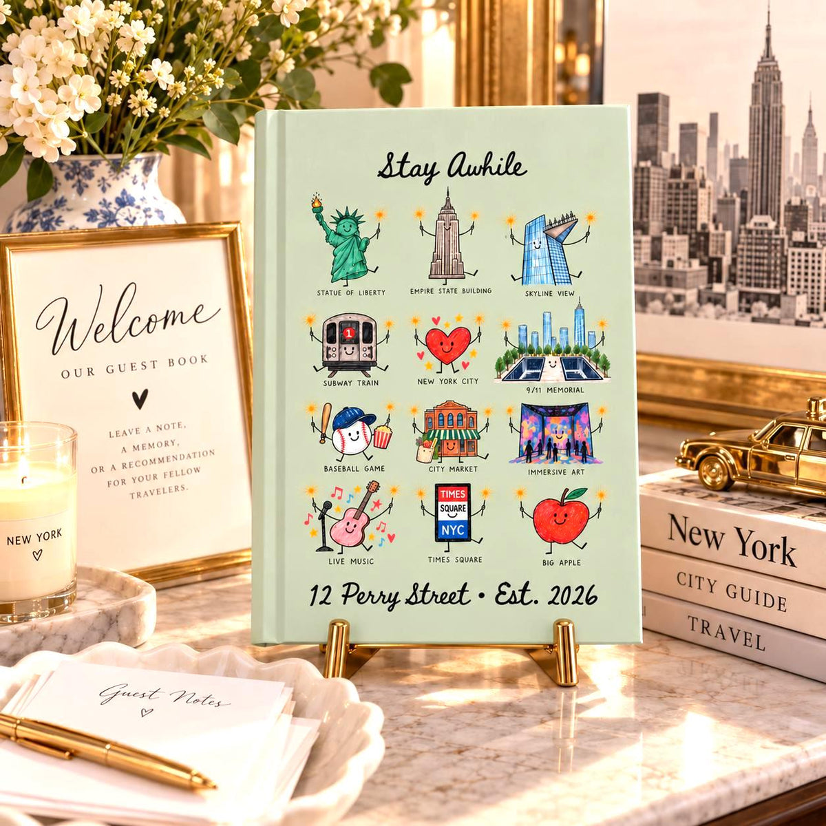 Personalized NYC Guest Book Etsy photo 1