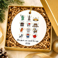 Personalized NYC Trip Ceramic Ornament – Single-Sided Etsy photo 1