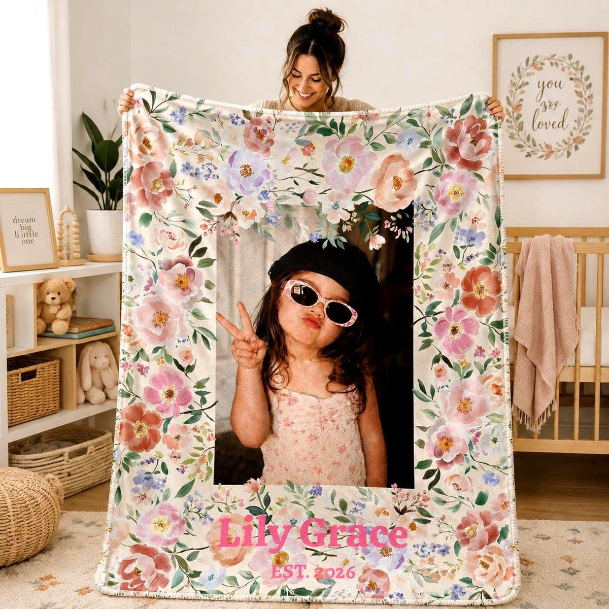Personalized Photo Velveteen Plush Blanket Etsy photo 1