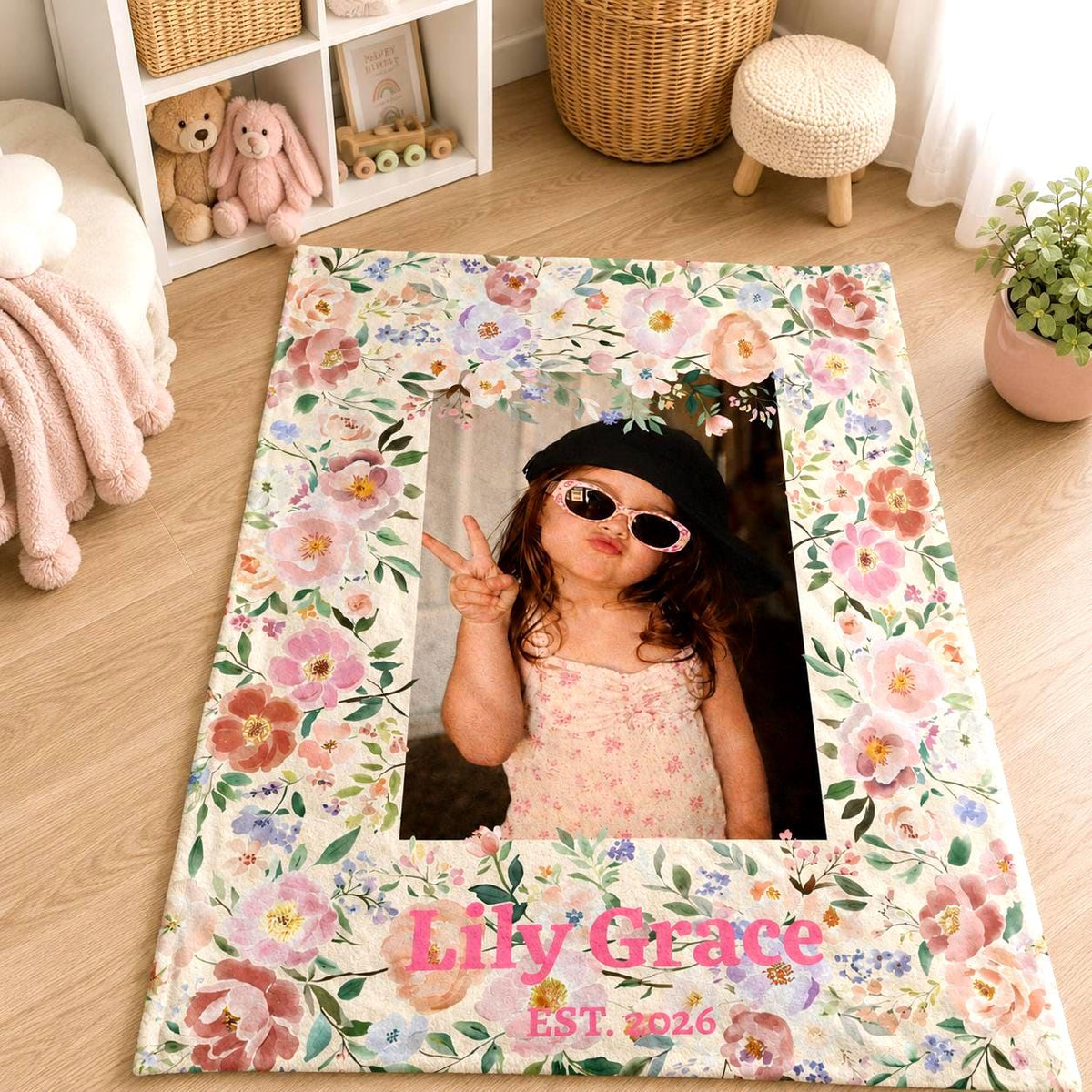 Personalized Photo Velveteen Plush Blanket Etsy photo 2