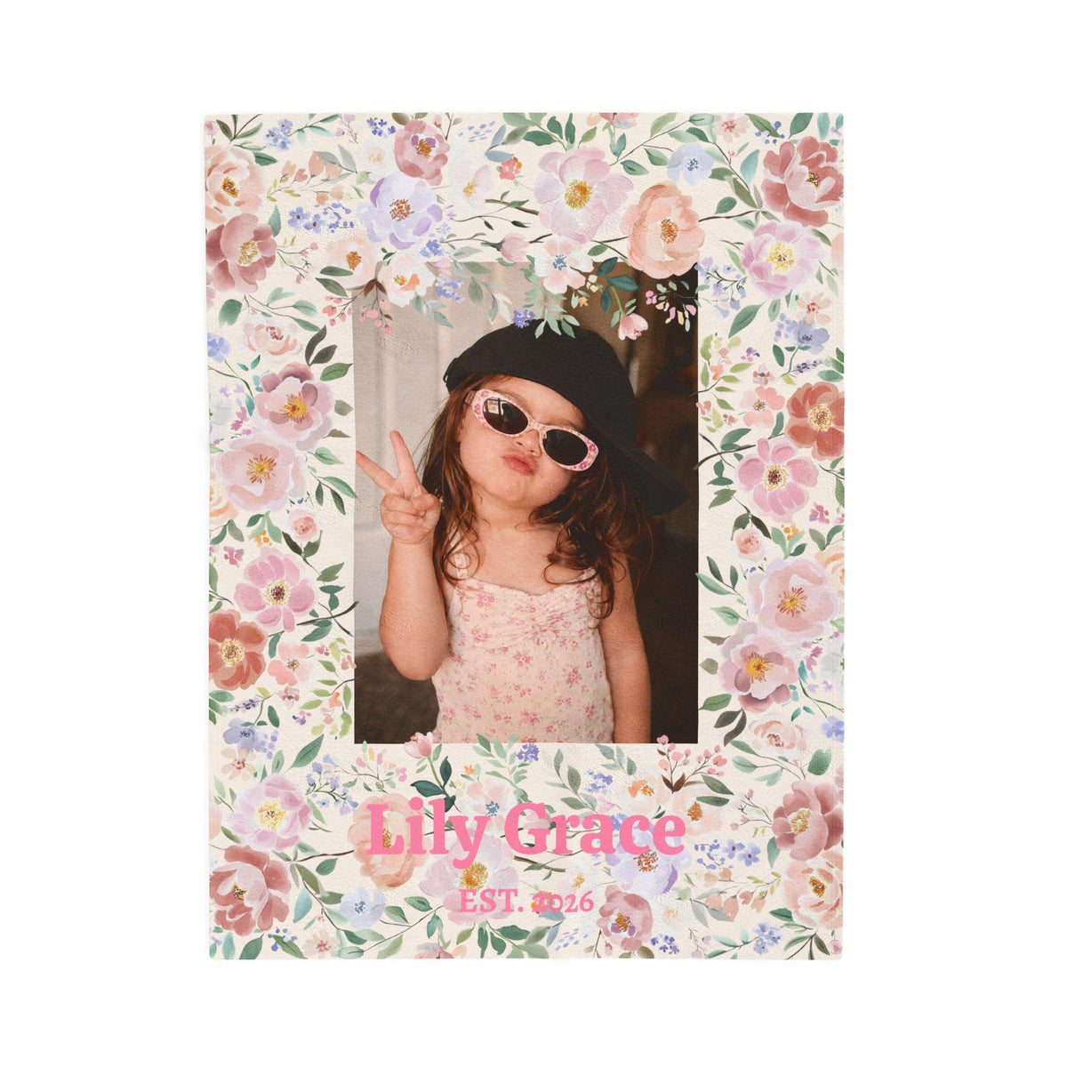 Personalized Photo Velveteen Plush Blanket Etsy photo 3