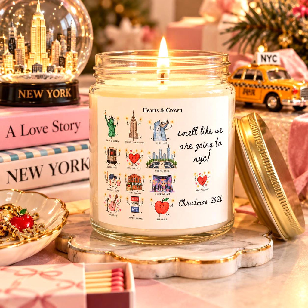 Personalized NYC Trip Reveal Candle Etsy photo 1