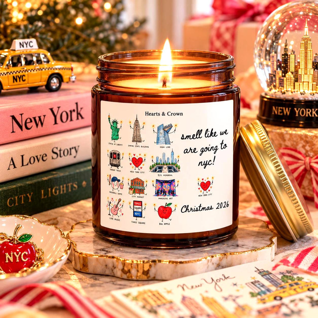 Personalized NYC Trip Reveal Candle Etsy photo 2