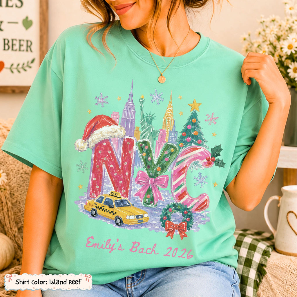 Personalized NYC Christmas Trip Shirt Etsy photo 10