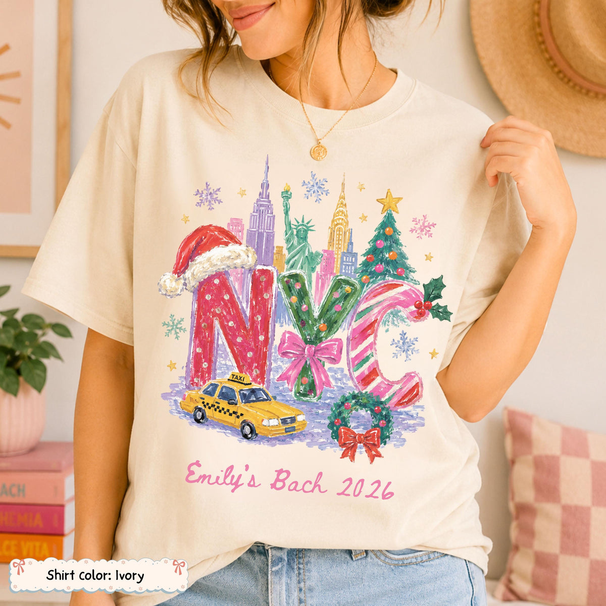 Personalized NYC Christmas Trip Shirt Etsy photo 2