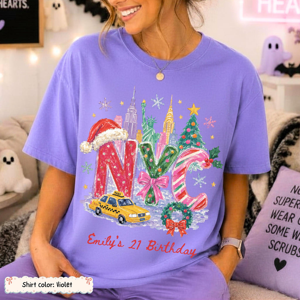 Personalized NYC Christmas Trip Shirt Etsy photo 8
