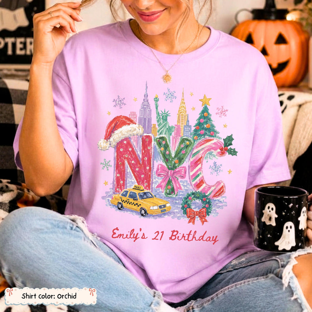 Personalized NYC Christmas Trip Shirt Etsy photo 9