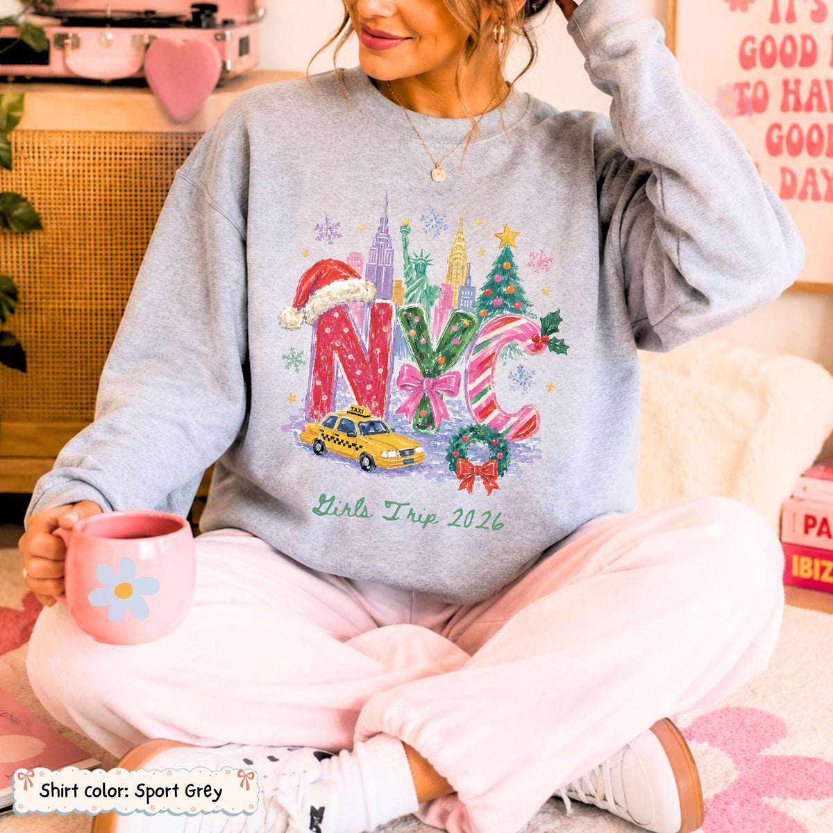 Personalized NYC Skyline Christmas Sweatshirt Etsy photo 5