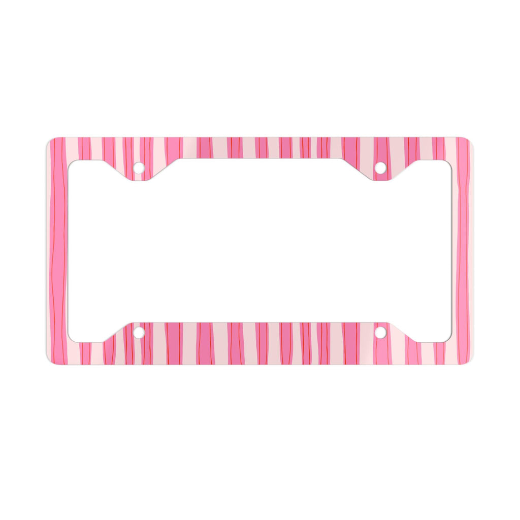 Pink Coquette Stripe License Plate Frame Etsy photo 3