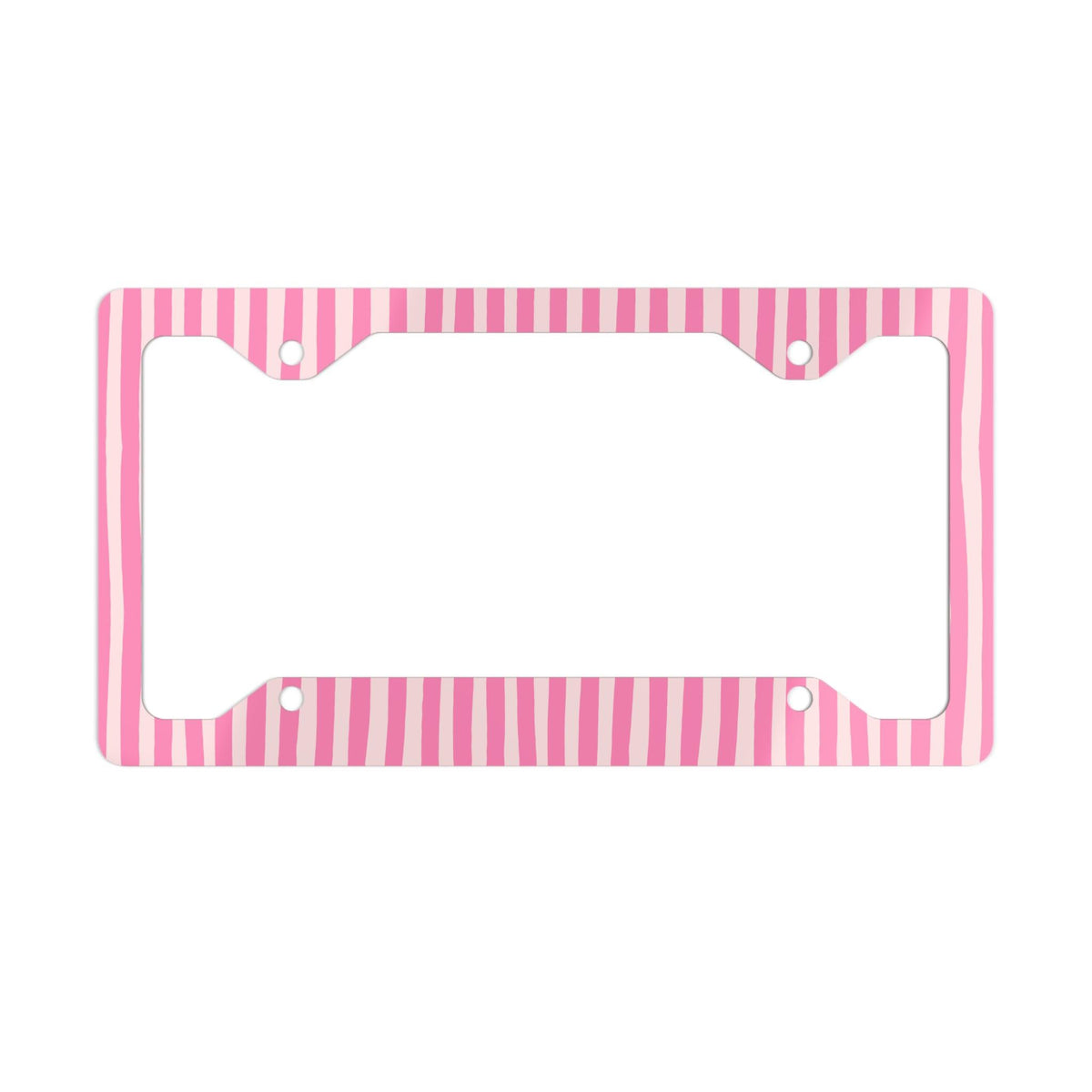 Pink Stripe License Plate Frame Etsy photo 2