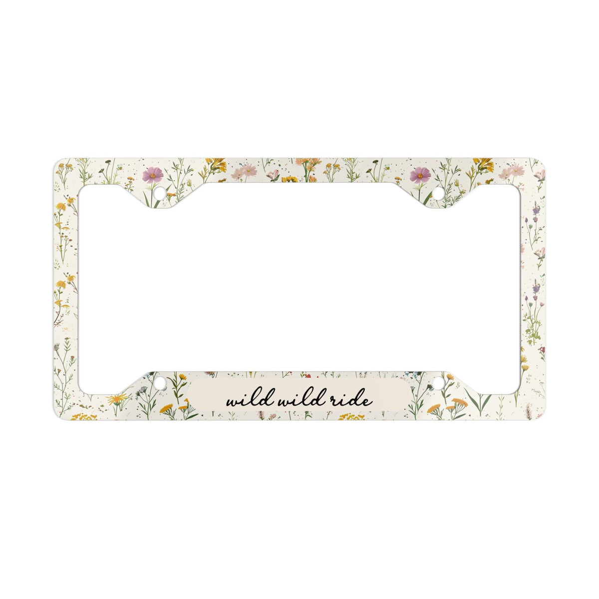 Personalized Wildflower License Plate Frame Etsy photo 3