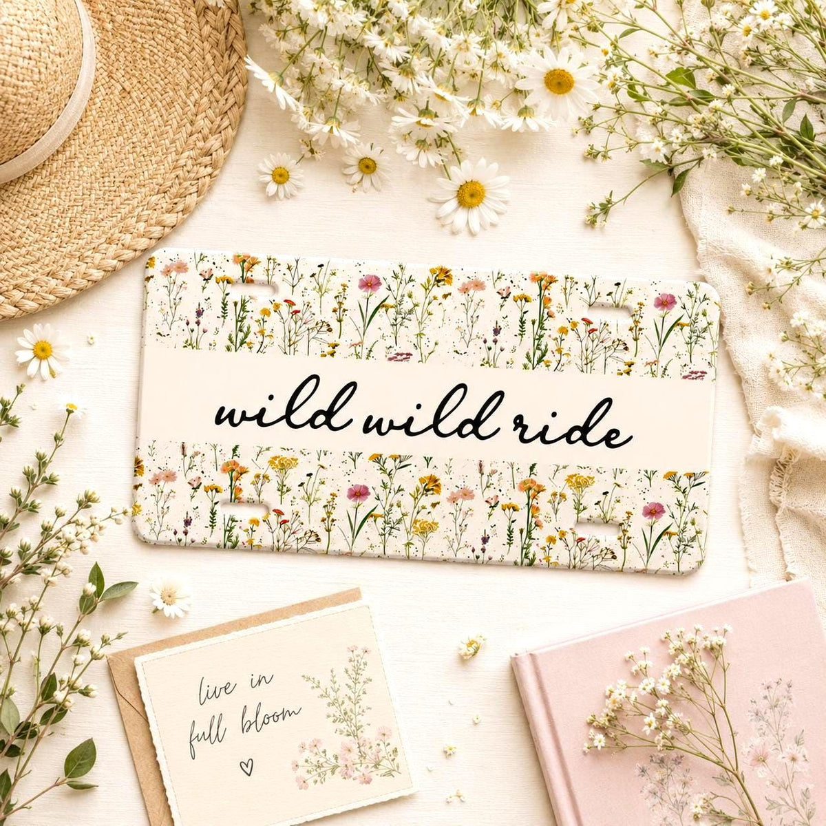 Personalized Wildflower Vanity Plate Etsy photo 1