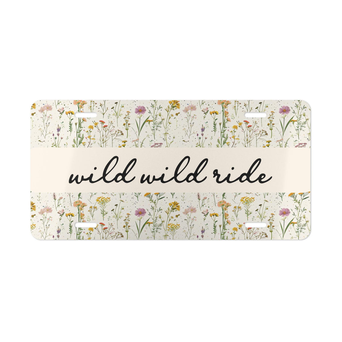Personalized Wildflower Vanity Plate Etsy photo 3