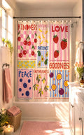 Positive Fruit Shower Curtain Etsy photo 1