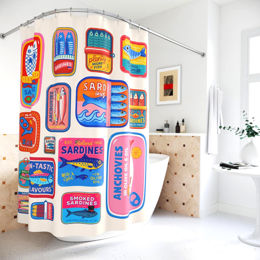 Sardine Shower Curtain Etsy photo 2
