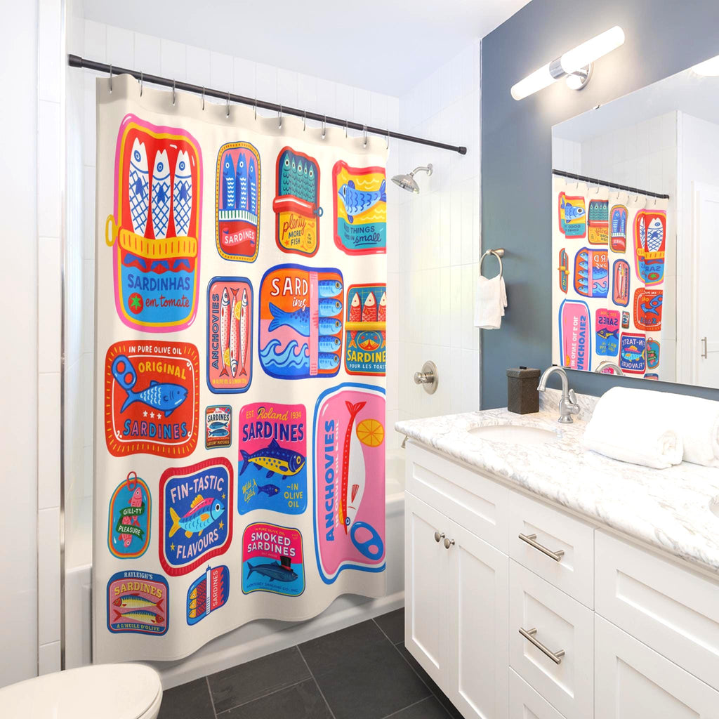 Sardine Shower Curtain Etsy photo 3