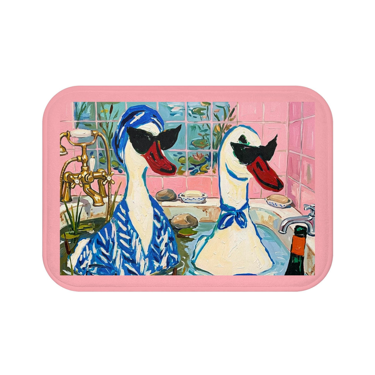 Pink Goose Bath Mat Etsy photo 4