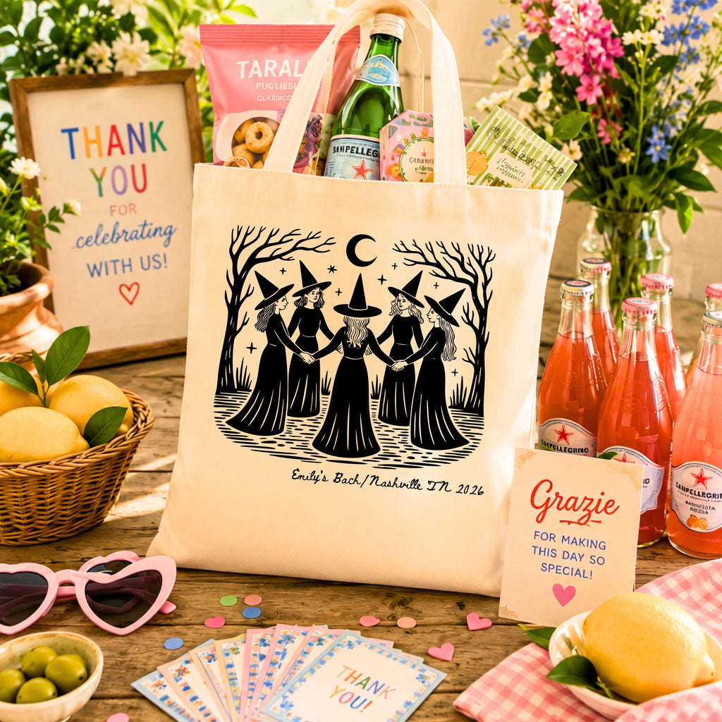 Personalized Witch Girls Trip Tote Bag Etsy photo 2