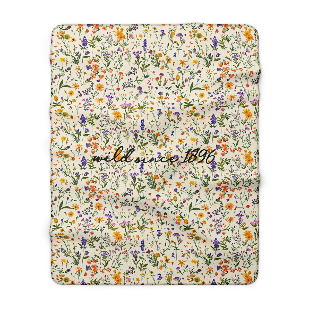 Personalized Wildflower Sherpa Blanket Etsy photo 5