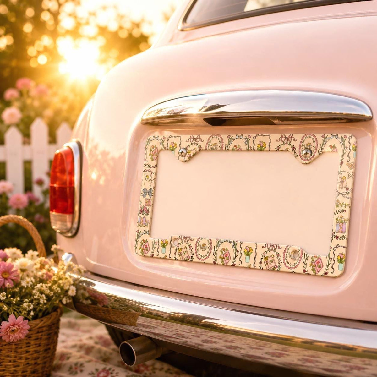 Spring Garden Book License Plate Frame Etsy photo 3