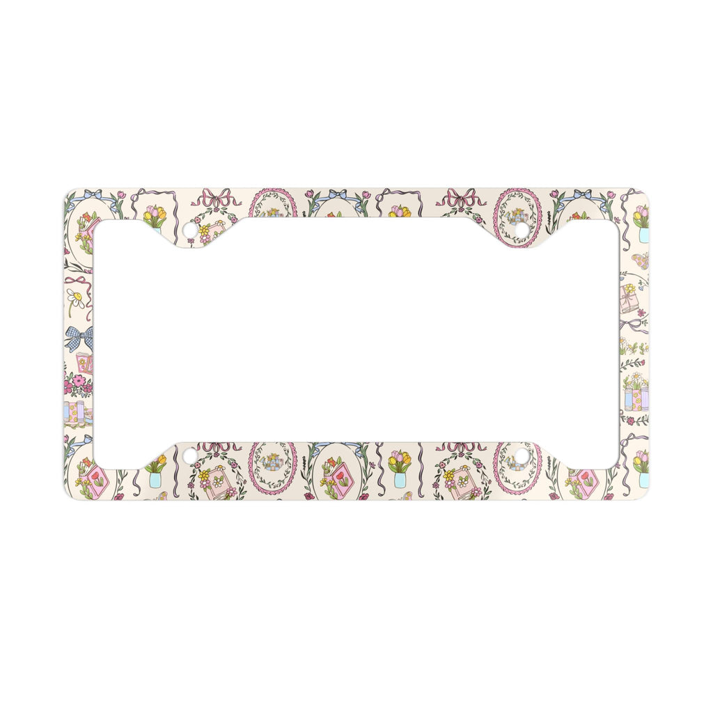 Spring Garden Book License Plate Frame Etsy photo 4