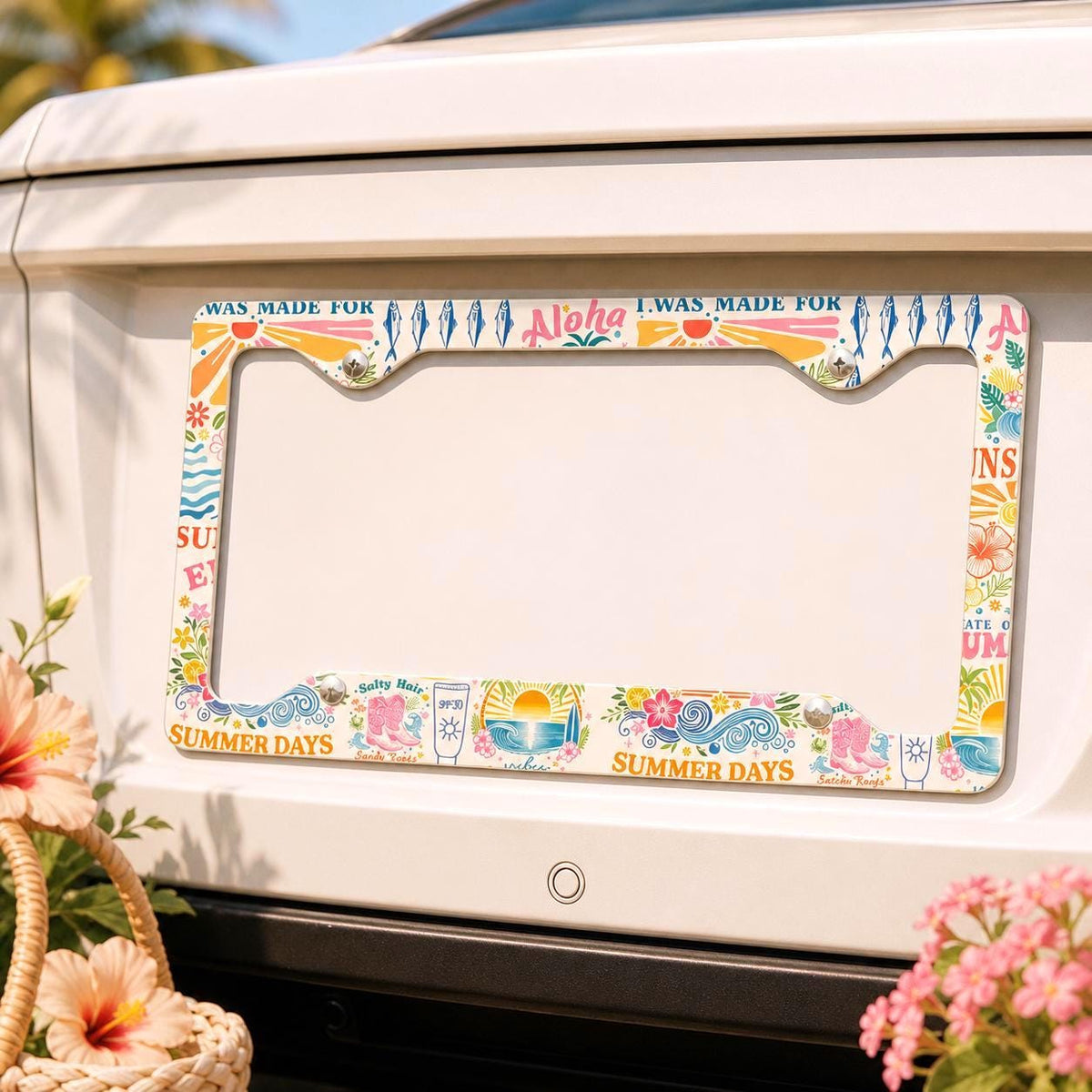 Summer Coastal License Plate Frame Etsy photo 2