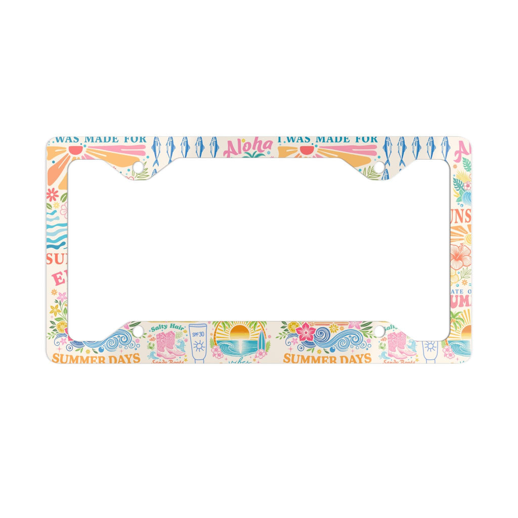 Summer Coastal License Plate Frame Etsy photo 4