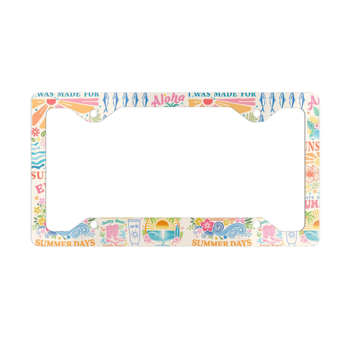 Summer Coastal License Plate Frame Etsy photo 4