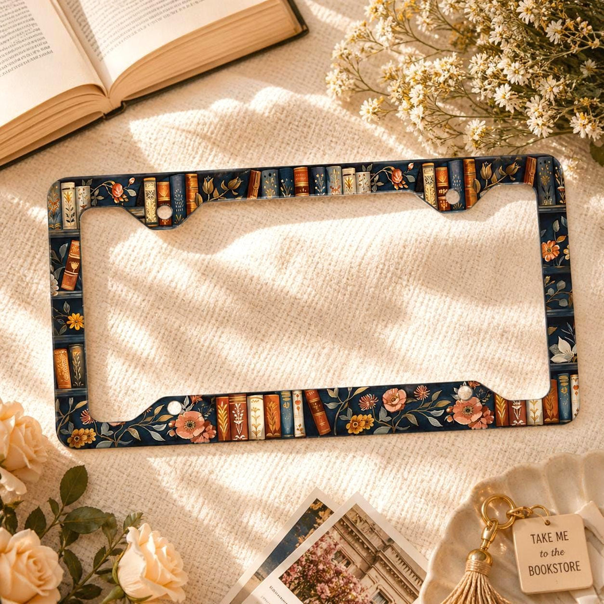 Vintage Book License Plate Frame Etsy photo 1