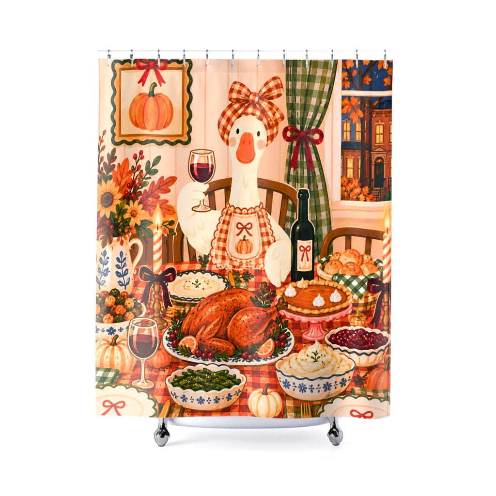 Thanksgiving Goose Shower Curtain Etsy photo 4
