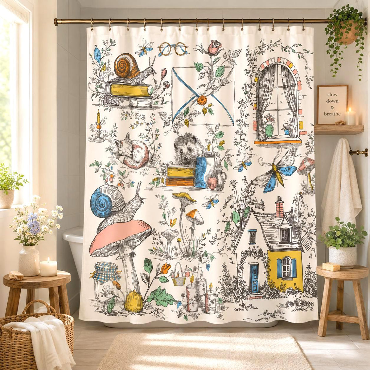 Whimsical Cottagecore Shower Curtain Etsy photo 1