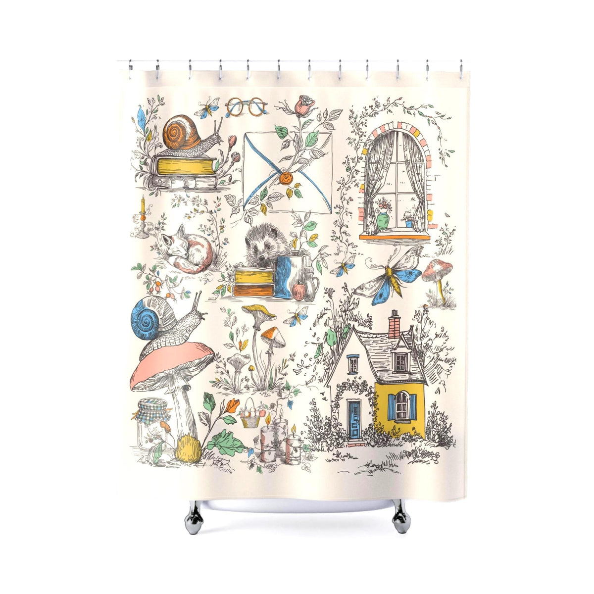 Whimsical Cottagecore Shower Curtain Etsy photo 5