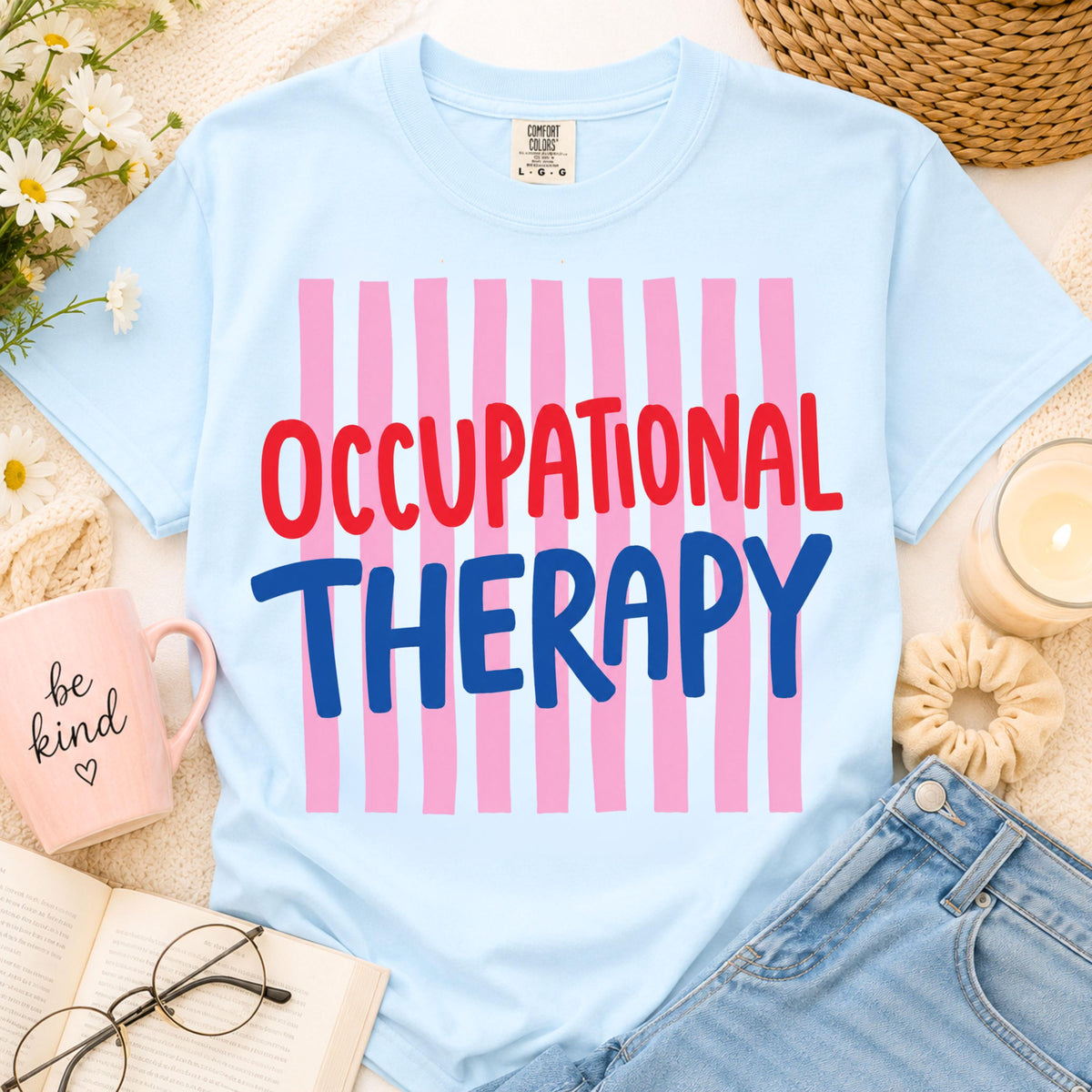 Striped Occupational Therapy Shirt Etsy photo 1