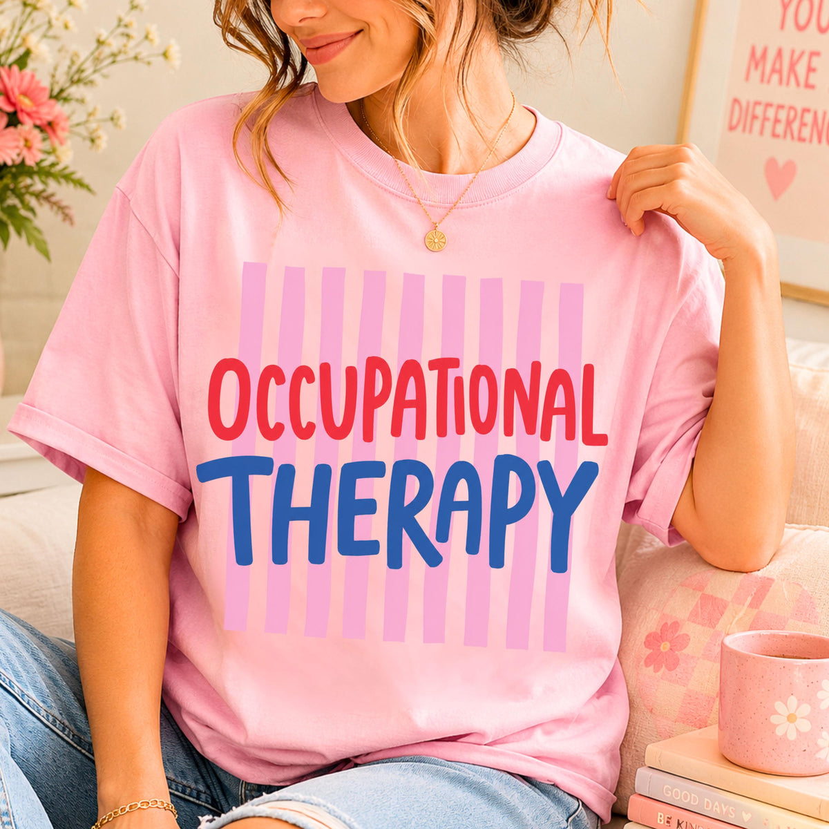 Striped Occupational Therapy Shirt Etsy photo 3