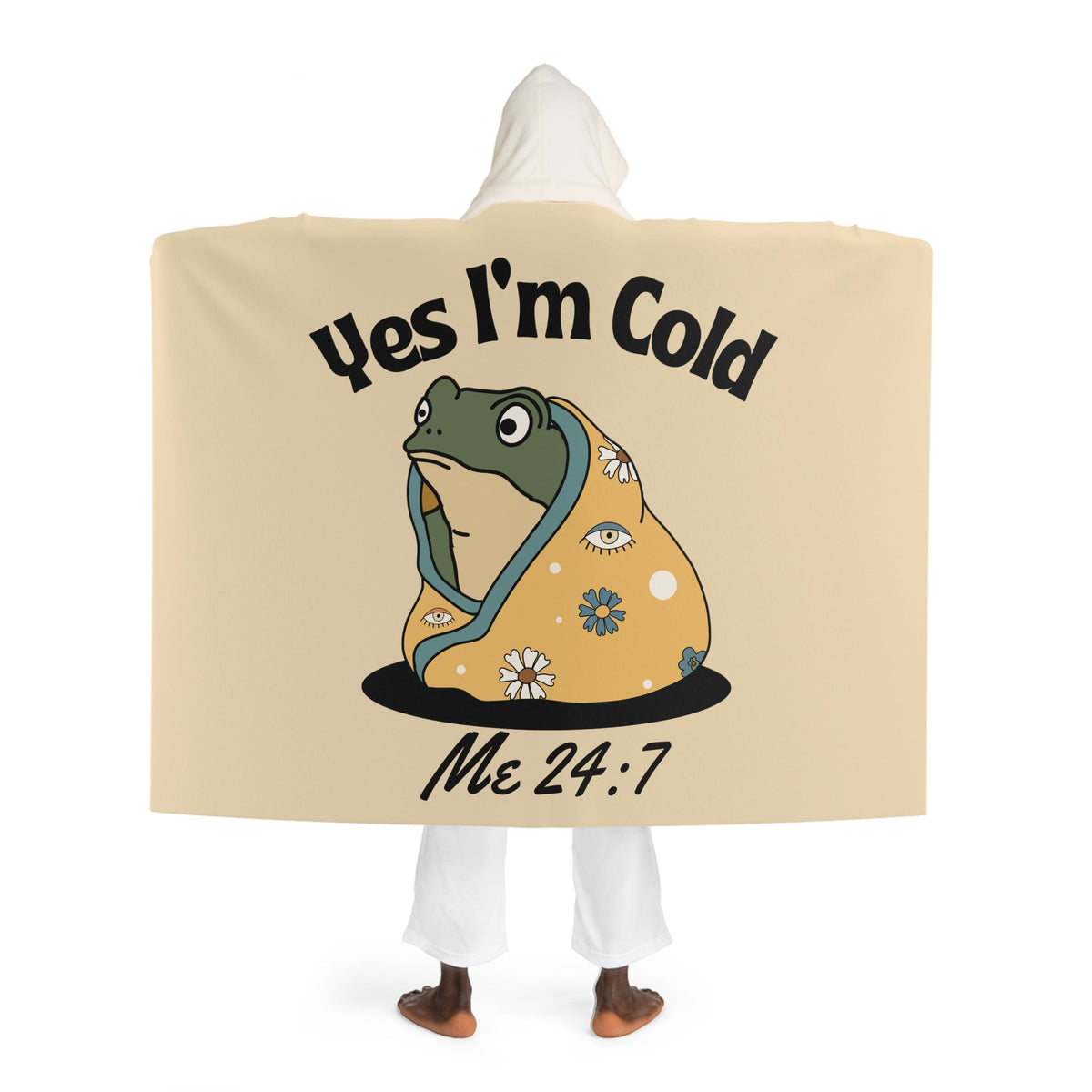 Yes I Am Cold Frog Hooded Sherpa Blanket Etsy photo 2