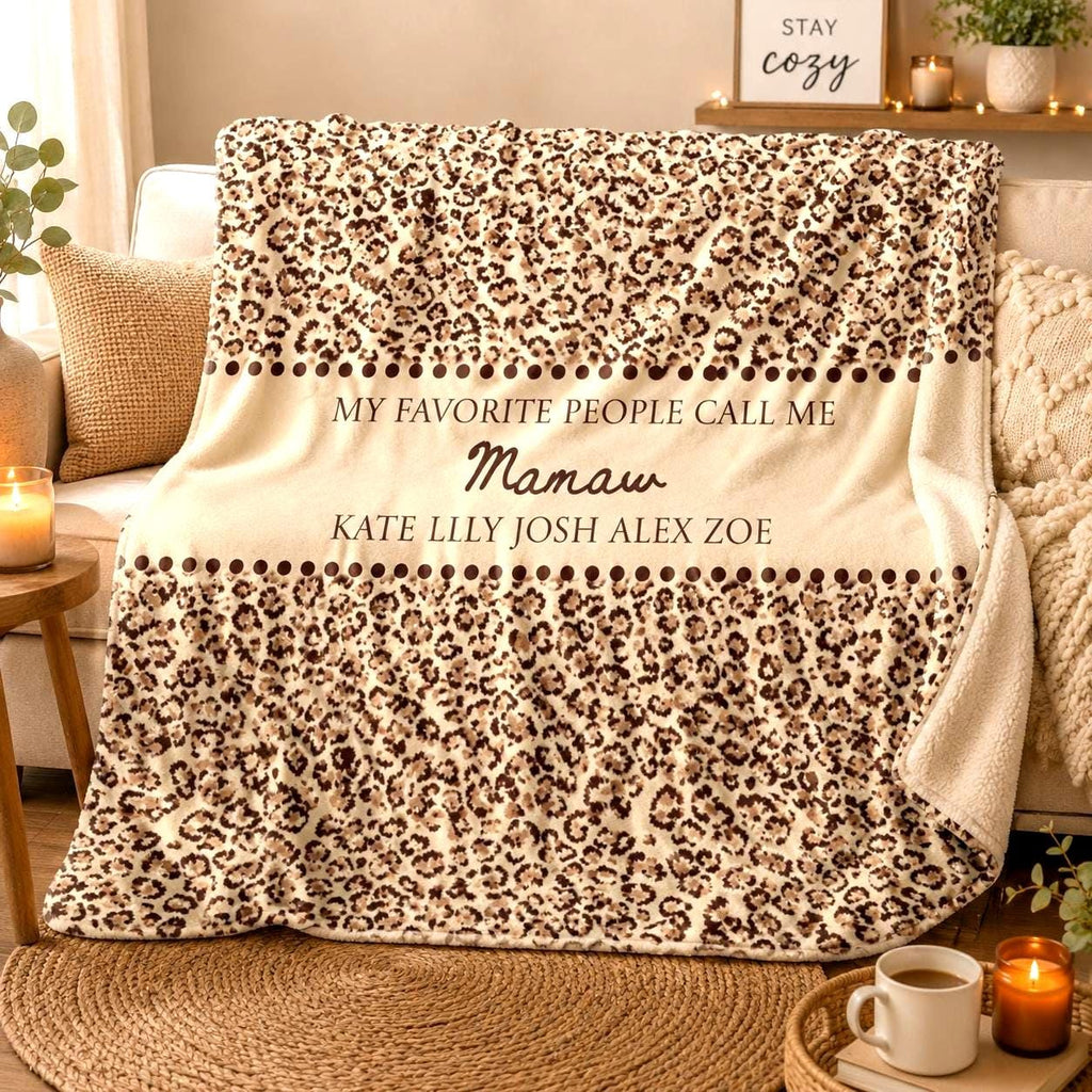 Personalized Mamaw Sherpa Blanket Etsy photo 1