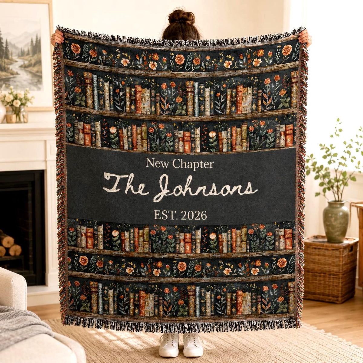 Personalized New Chapter Woven Blanket Etsy photo 2
