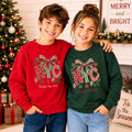 Personalized NYC Bow Christmas Youth Sweatshirt Etsy photo 1