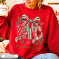 Personalized NYC Bow Christmas Sweatshirt Etsy photo 1