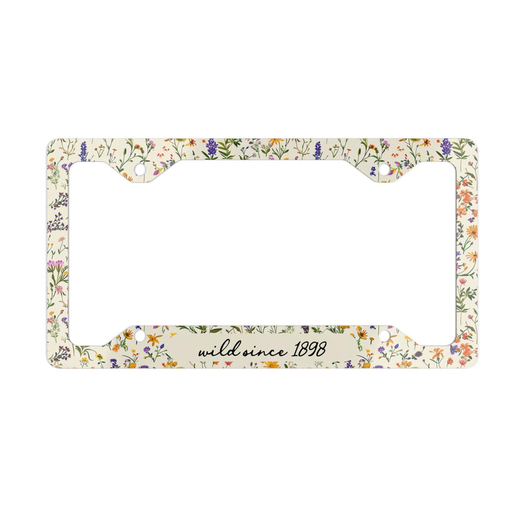 Personalized Vintage Wildflower License Plate Frame Etsy photo 2