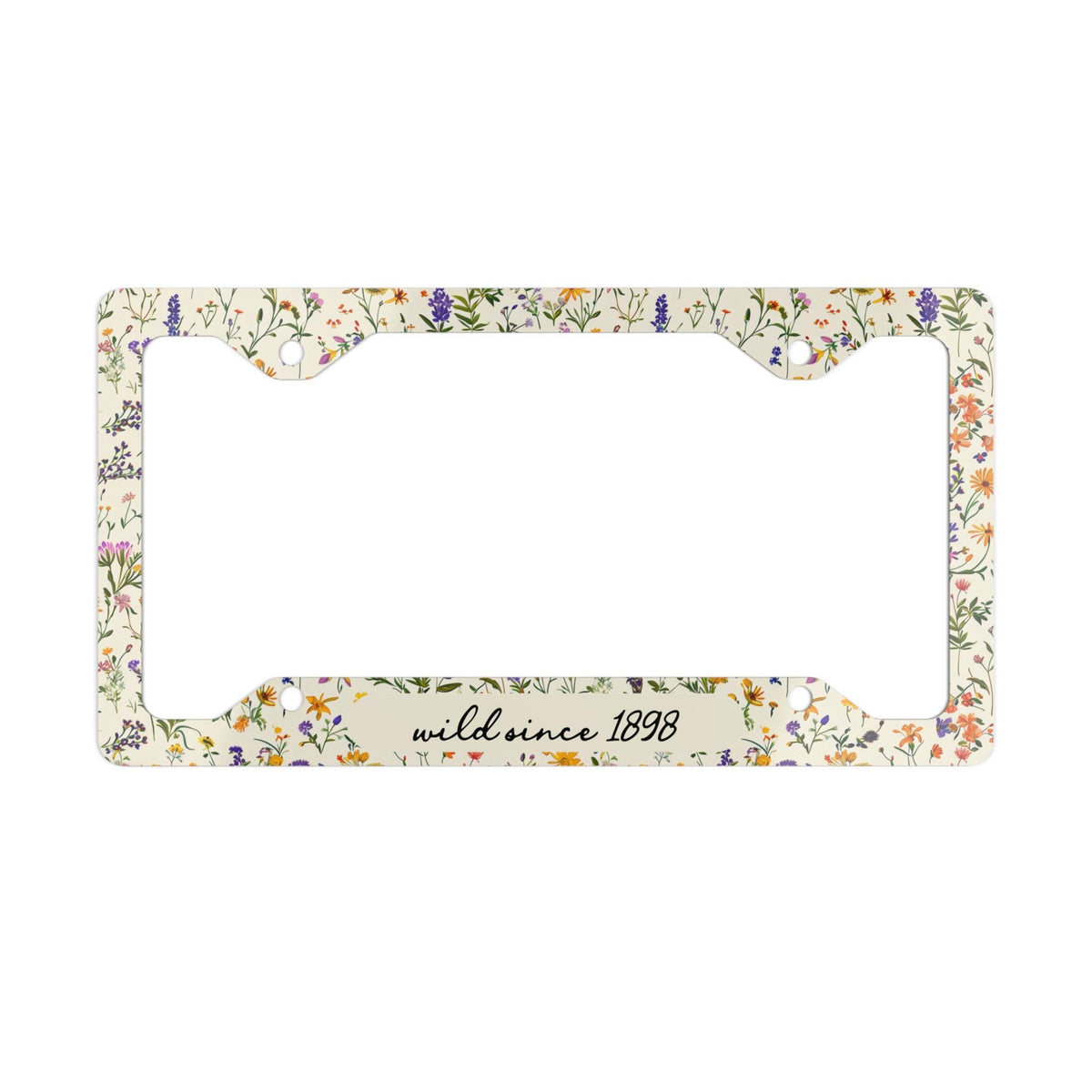 Personalized Vintage Wildflower License Plate Frame Etsy photo 2