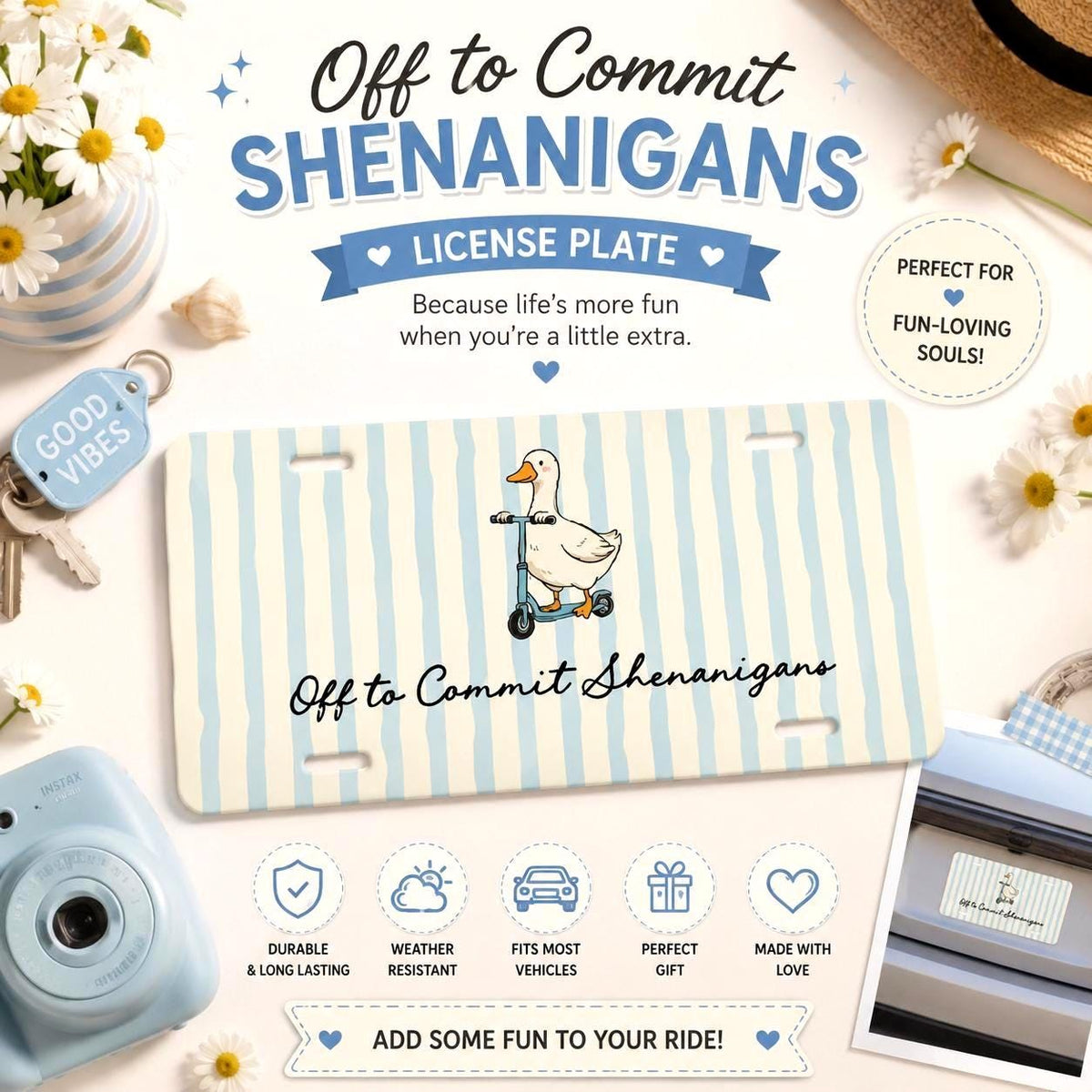 Personalized Shenanigans Goose Vanity Plate Etsy photo 2